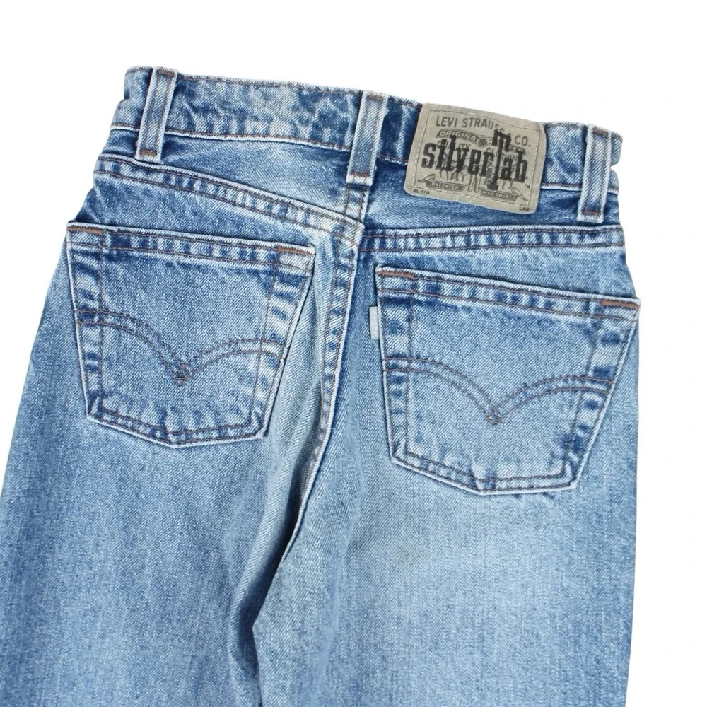 Vintage Levi's SilverTab Loose Slim Jeans Blue Denim Youth Boys Size 9